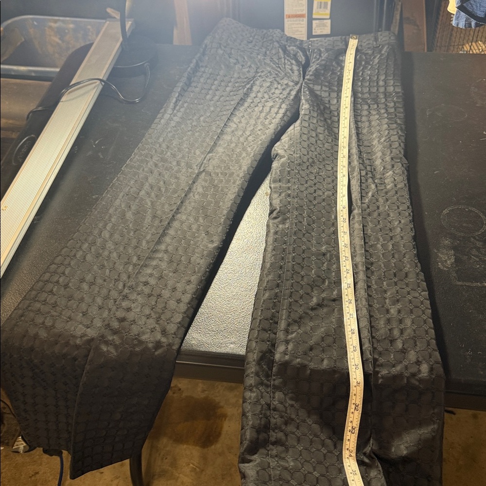 Stylish Black Patterned Pants